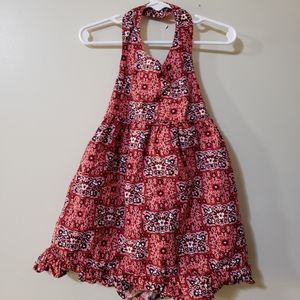 Old navy halter summer dress girls 2T navy & red